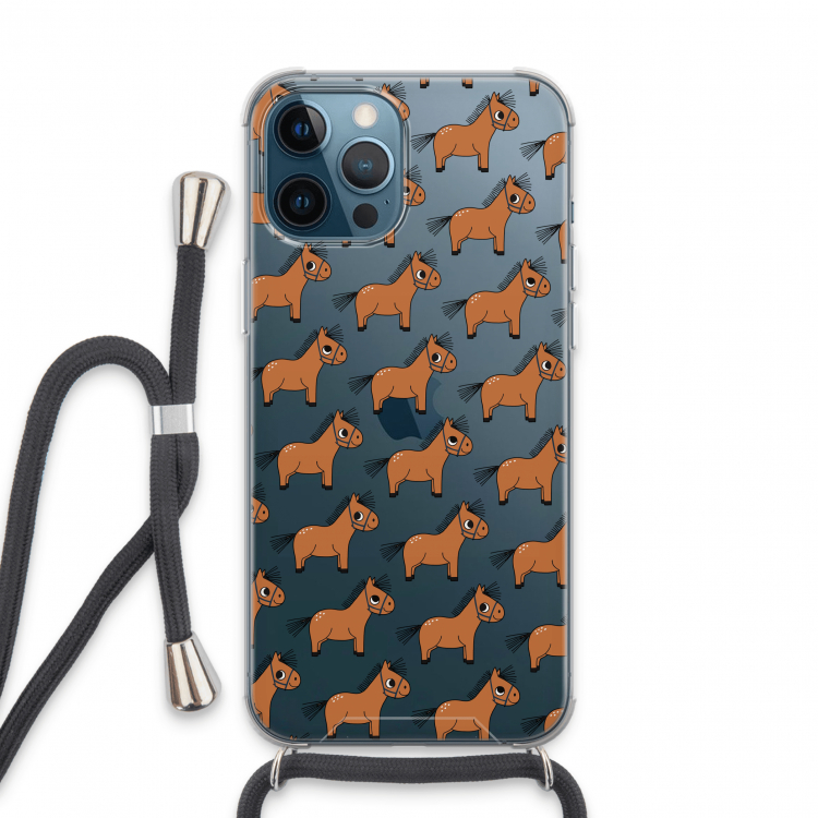Pony: iPhone 13 Pro Max Transparant Hoesje met koord