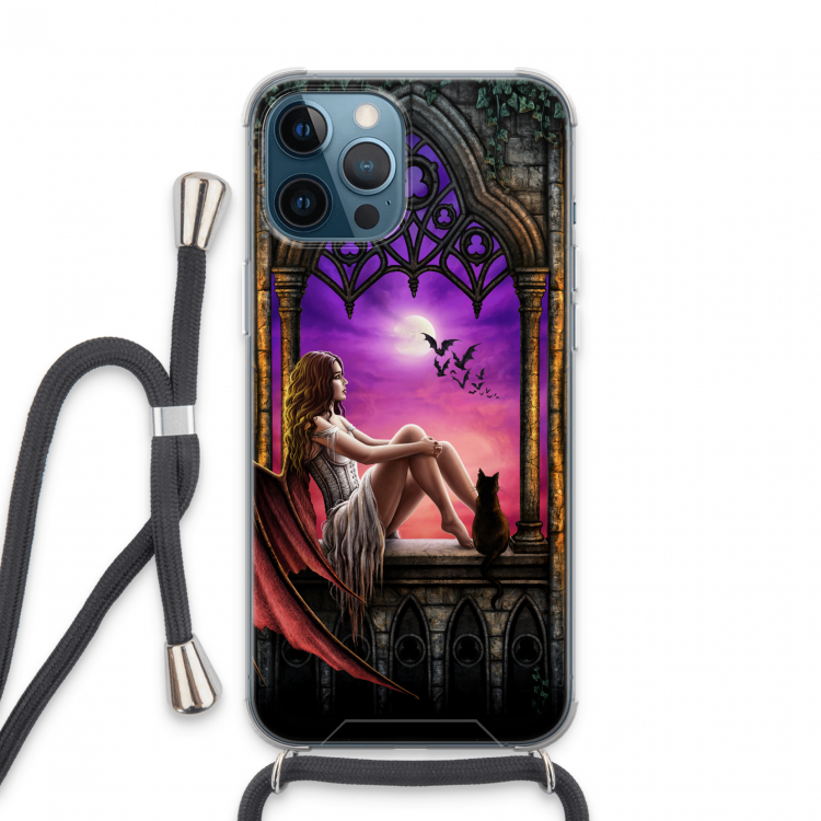 Kinderen van de nacht: iPhone 13 Pro Max Transparant Hoesje met koord