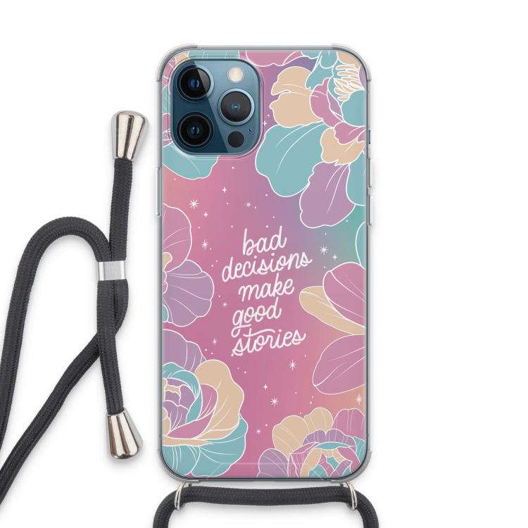 Good stories: iPhone 13 Pro Max Transparant Hoesje met koord