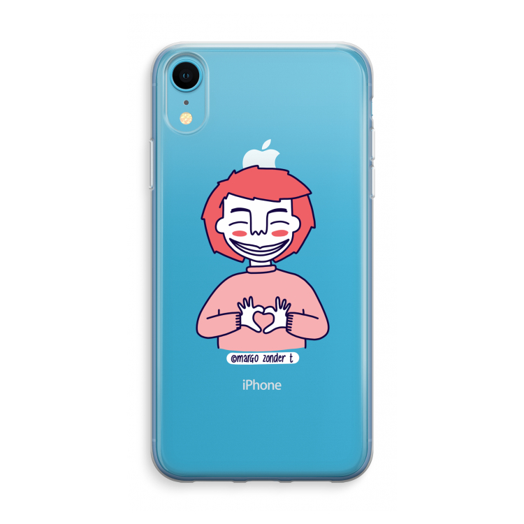 Hartje: iPhone XR Transparant Hoesje