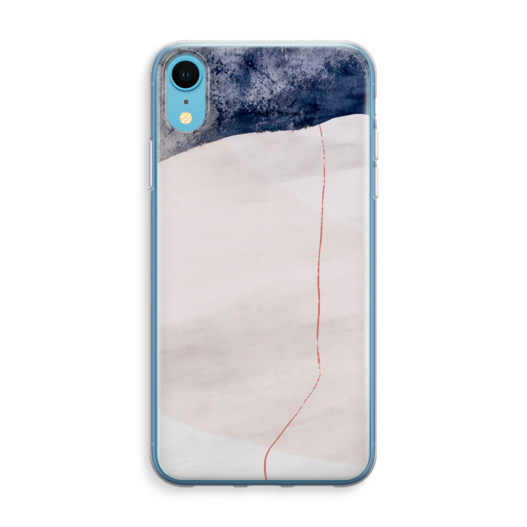 Stone White: iPhone XR Transparant Hoesje