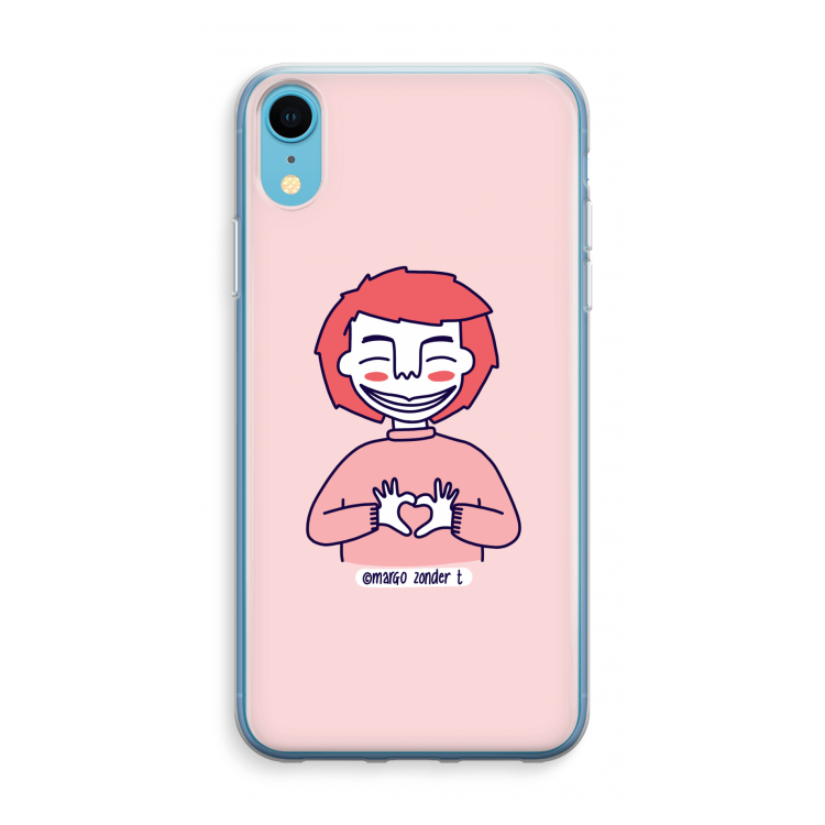 Hartje: iPhone XR Transparant Hoesje