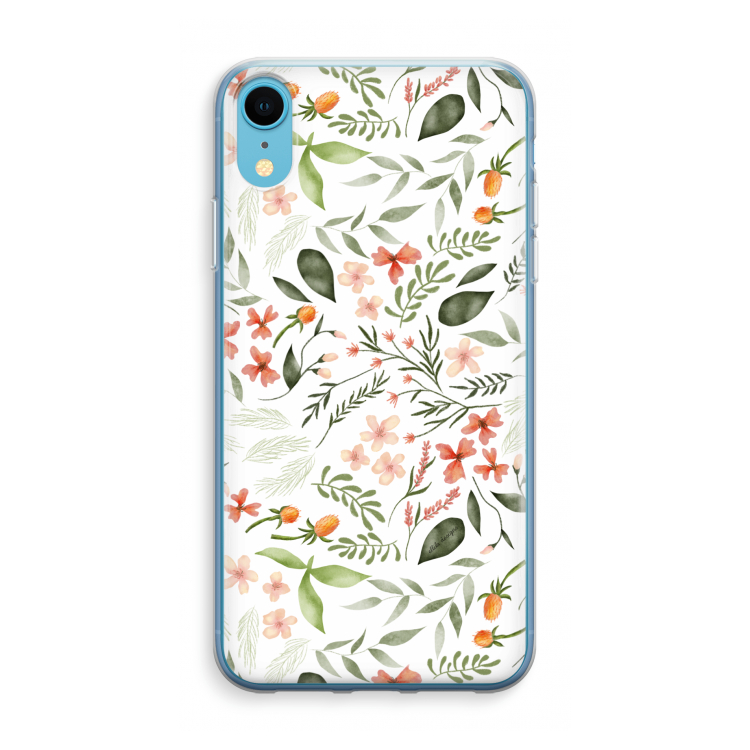 Sweet little flowers: iPhone XR Transparant Hoesje