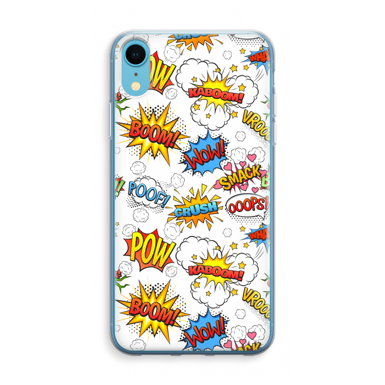 Pow Smack: iPhone XR Transparant Hoesje