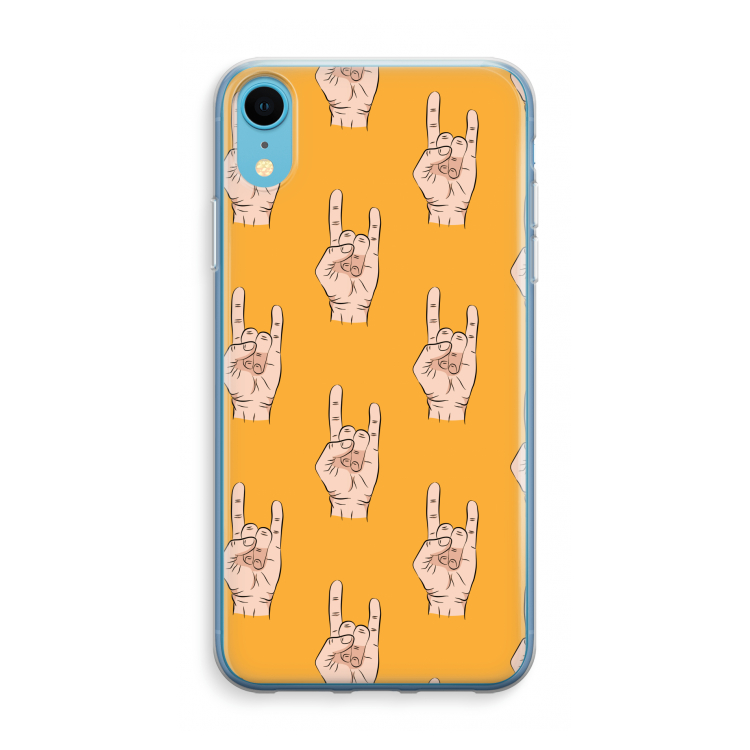 Rock: iPhone XR Transparant Hoesje