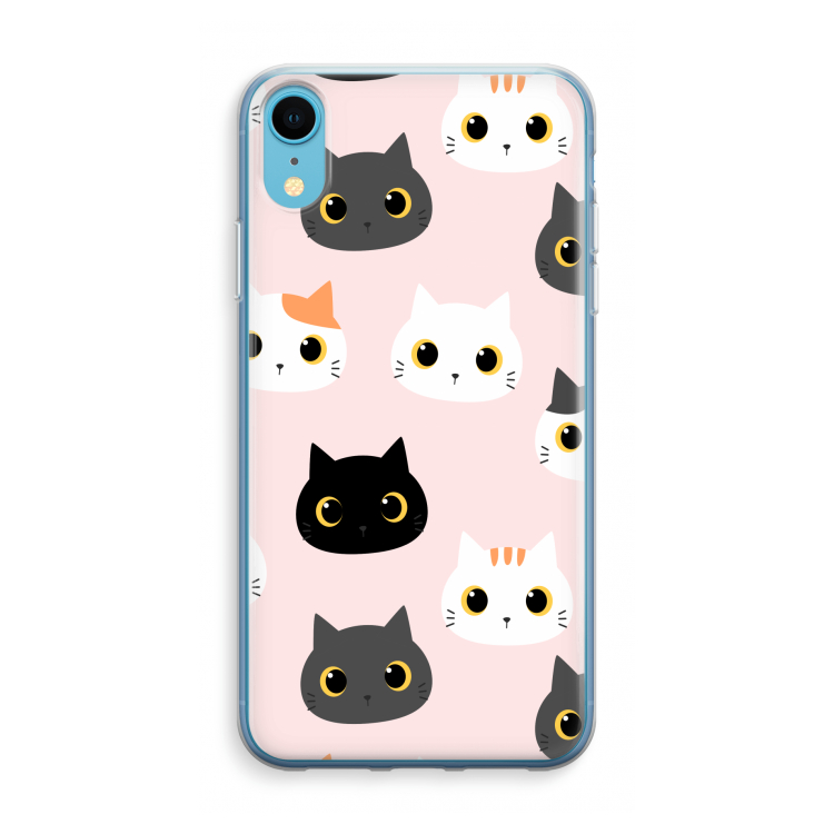 Katten: iPhone XR Transparant Hoesje
