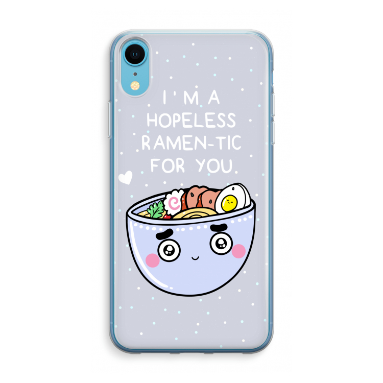 I'm A Hopeless Ramen-Tic For You: iPhone XR Transparant Hoesje