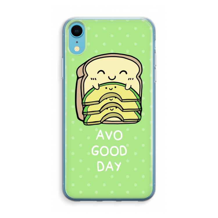 Avo Good Day: iPhone XR Transparant Hoesje