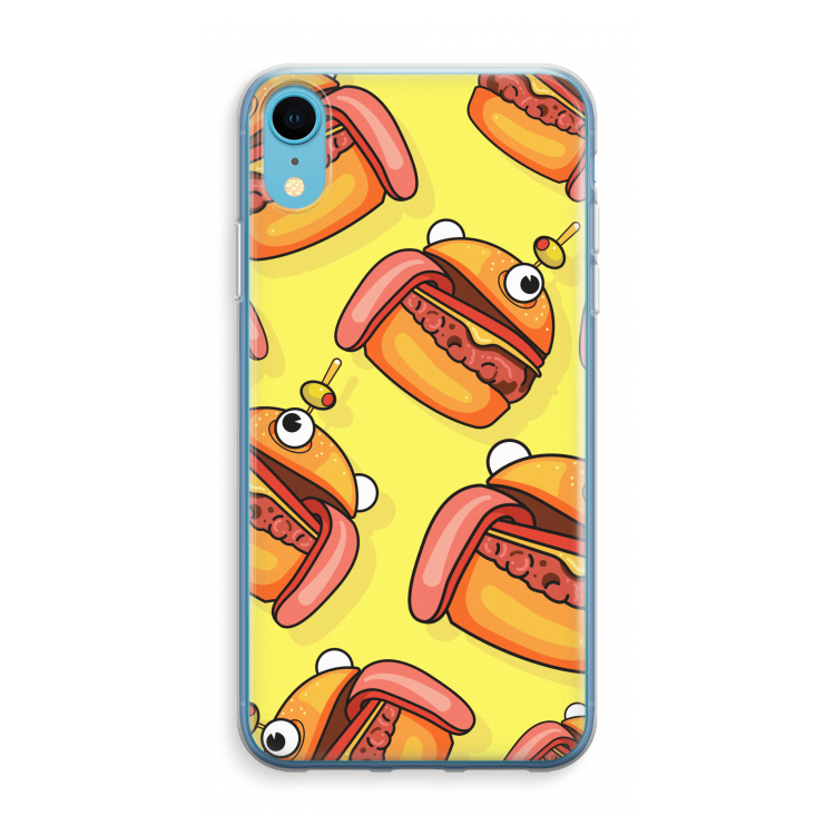 Hamburger: iPhone XR Transparant Hoesje