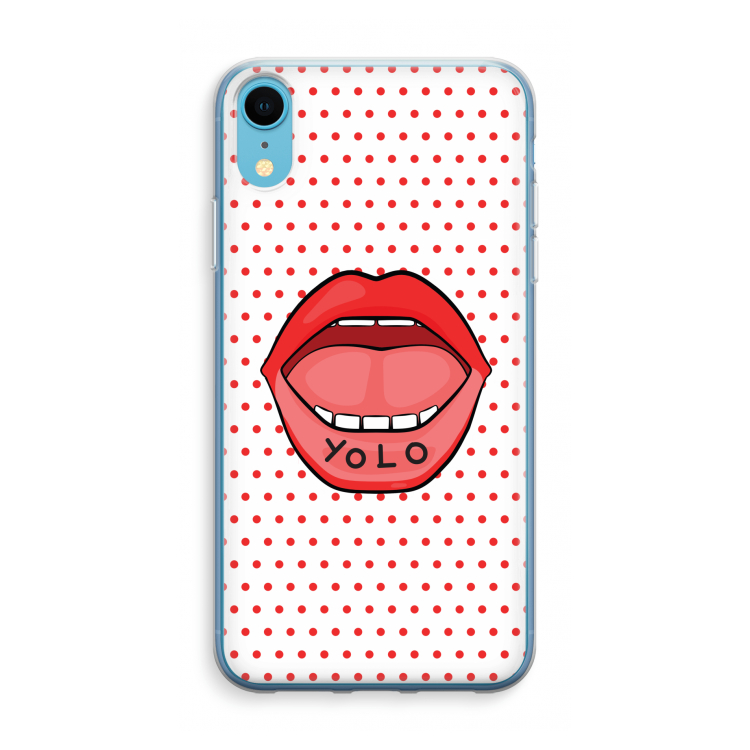 Yolo Denise: iPhone XR Transparant Hoesje