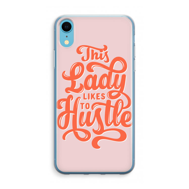 Hustle Lady: iPhone XR Transparant Hoesje