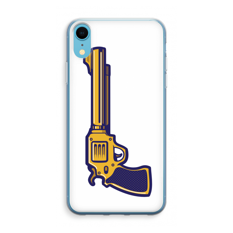 Pew Pew Pew: iPhone XR Transparant Hoesje