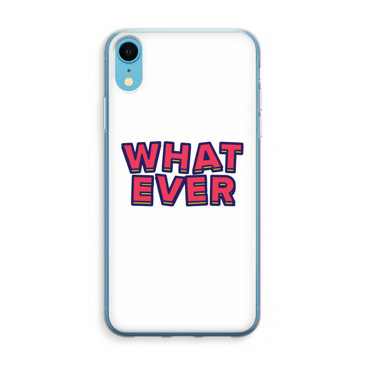 Whatever: iPhone XR Transparant Hoesje