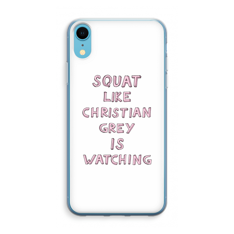 Christian Grey: iPhone XR Transparant Hoesje