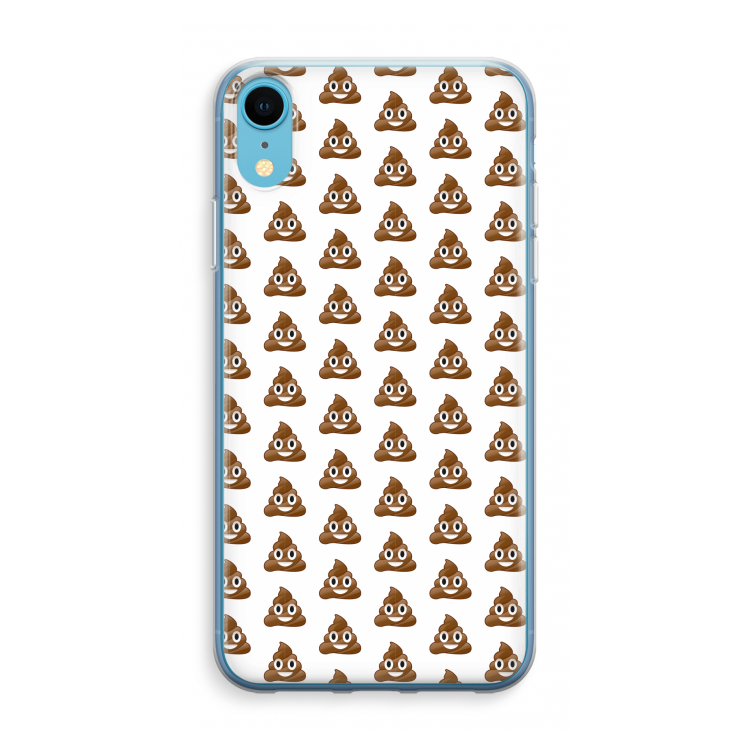 Poop emoji: iPhone XR Transparant Hoesje