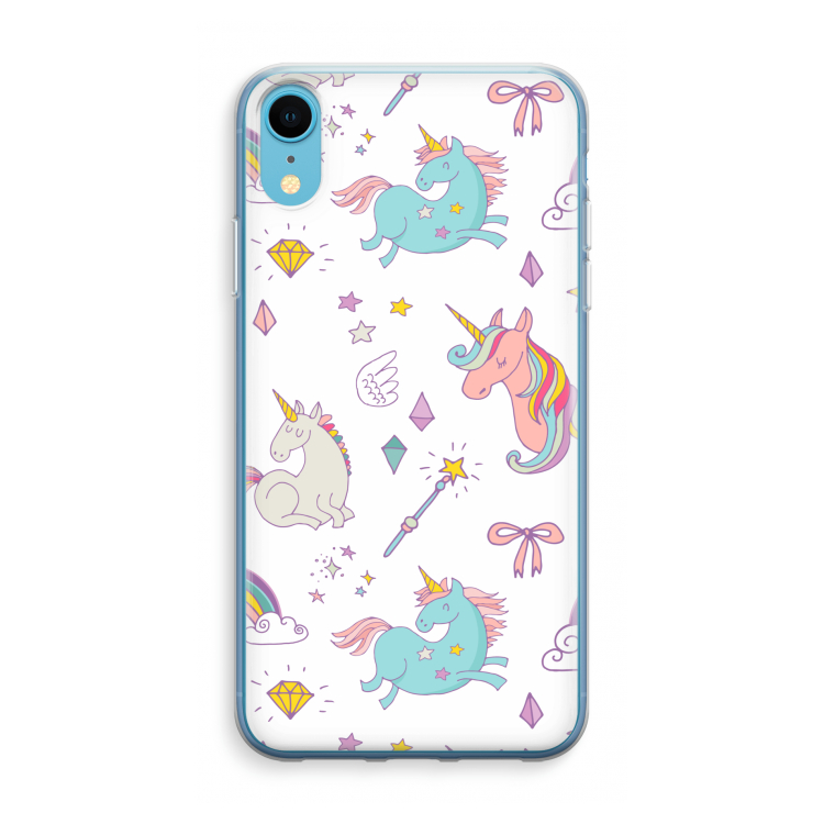 Fantasiewereld: iPhone XR Transparant Hoesje