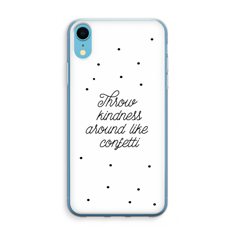 Confetti: iPhone XR Transparant Hoesje