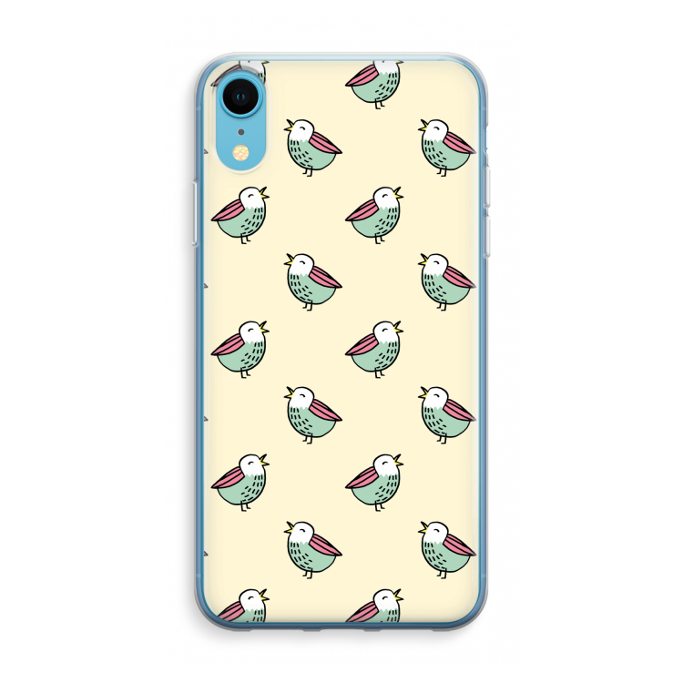 Vogeltjes: iPhone XR Transparant Hoesje