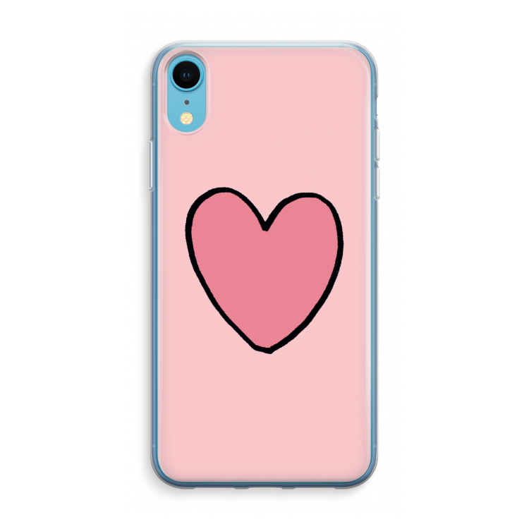 Hartje: iPhone XR Transparant Hoesje