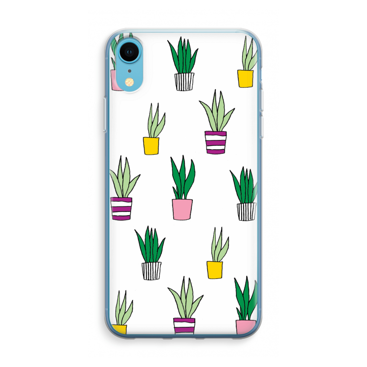 Sanseveria: iPhone XR Transparant Hoesje