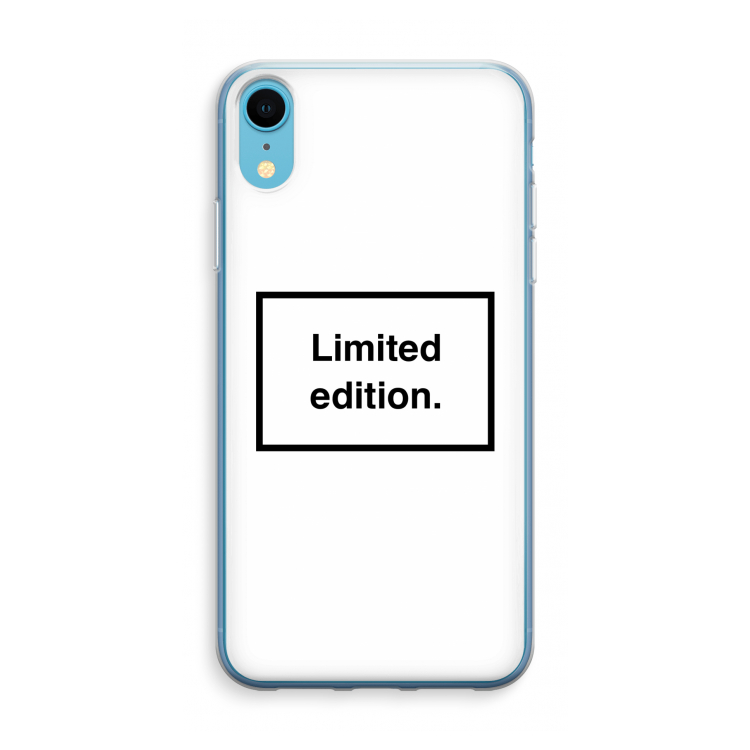 Limited edition: iPhone XR Transparant Hoesje