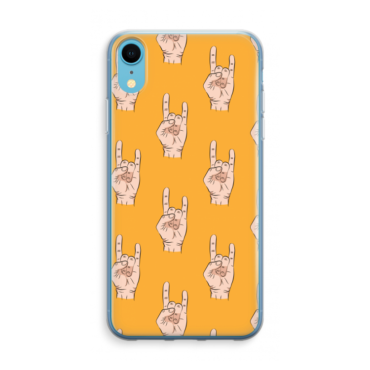 Rock: iPhone XR Transparant Hoesje