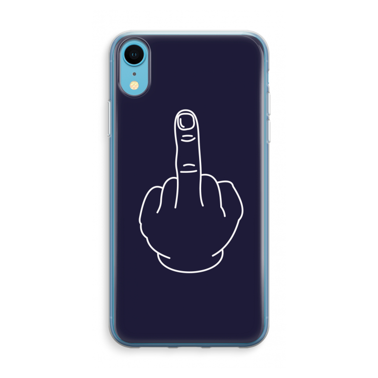 F**k U: iPhone XR Transparant Hoesje