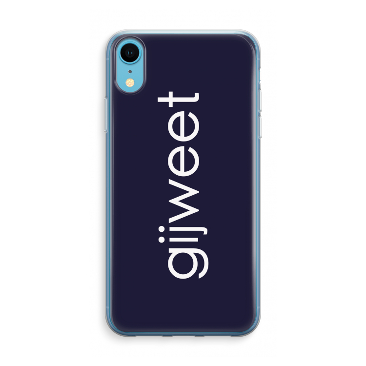 Gijweet: iPhone XR Transparant Hoesje