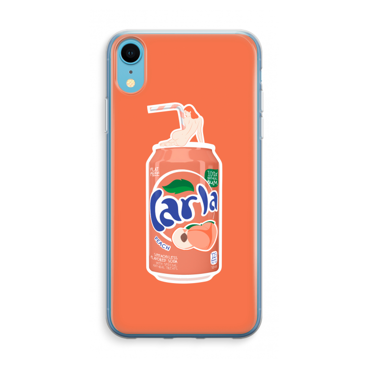S(peach)less: iPhone XR Transparant Hoesje