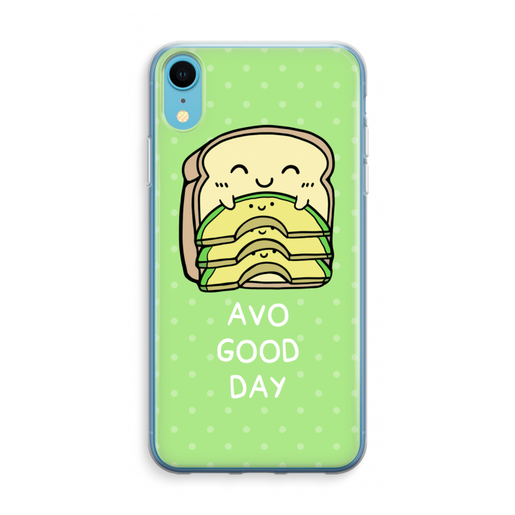 Avo Good Day: iPhone XR Transparant Hoesje
