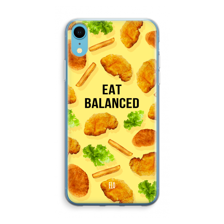 Eat Balanced: iPhone XR Transparant Hoesje