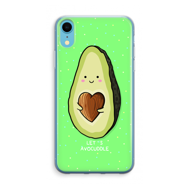 Avocuddle: iPhone XR Transparant Hoesje