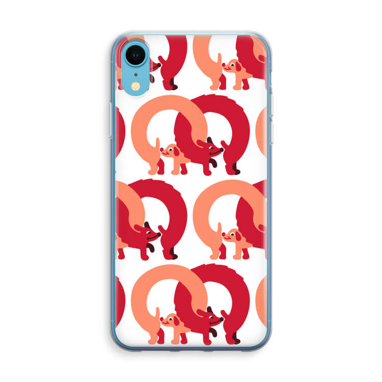 Dogs: iPhone XR Transparant Hoesje