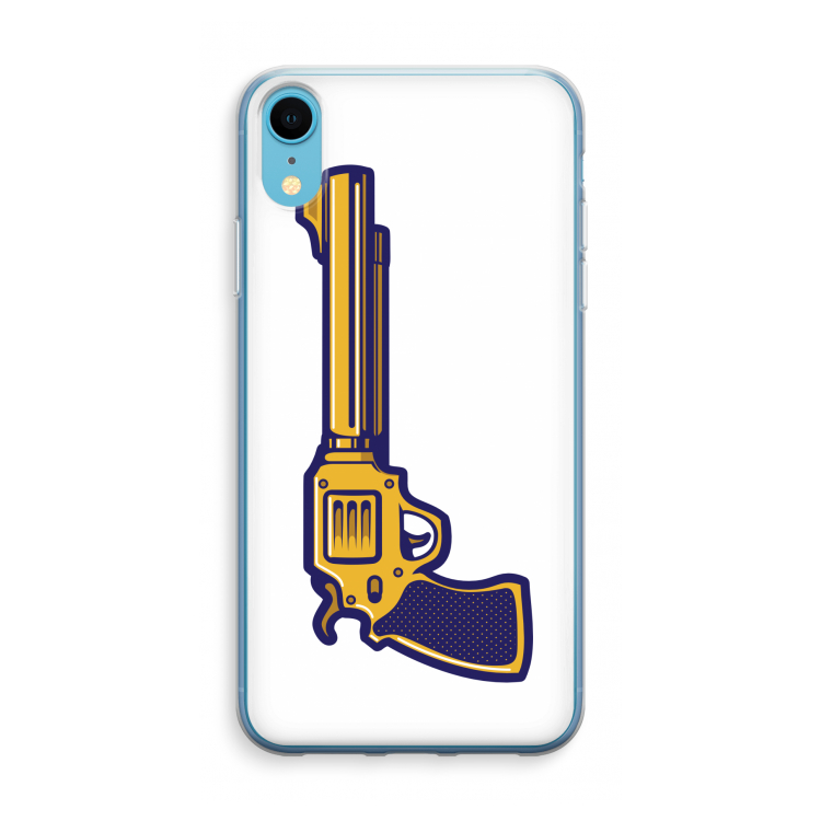 Pew Pew Pew: iPhone XR Transparant Hoesje