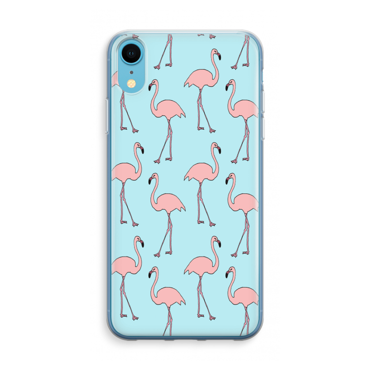 Anything Flamingoes: iPhone XR Transparant Hoesje