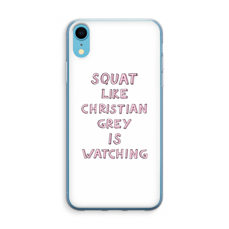 Christian Grey: iPhone XR Transparant Hoesje