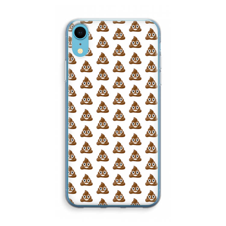 Poop emoji: iPhone XR Transparant Hoesje