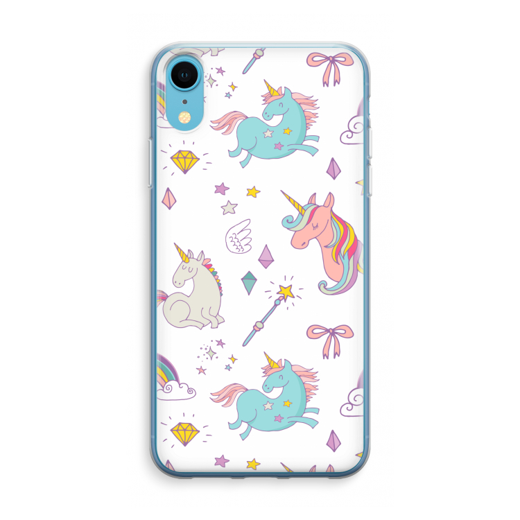 Fantasiewereld: iPhone XR Transparant Hoesje
