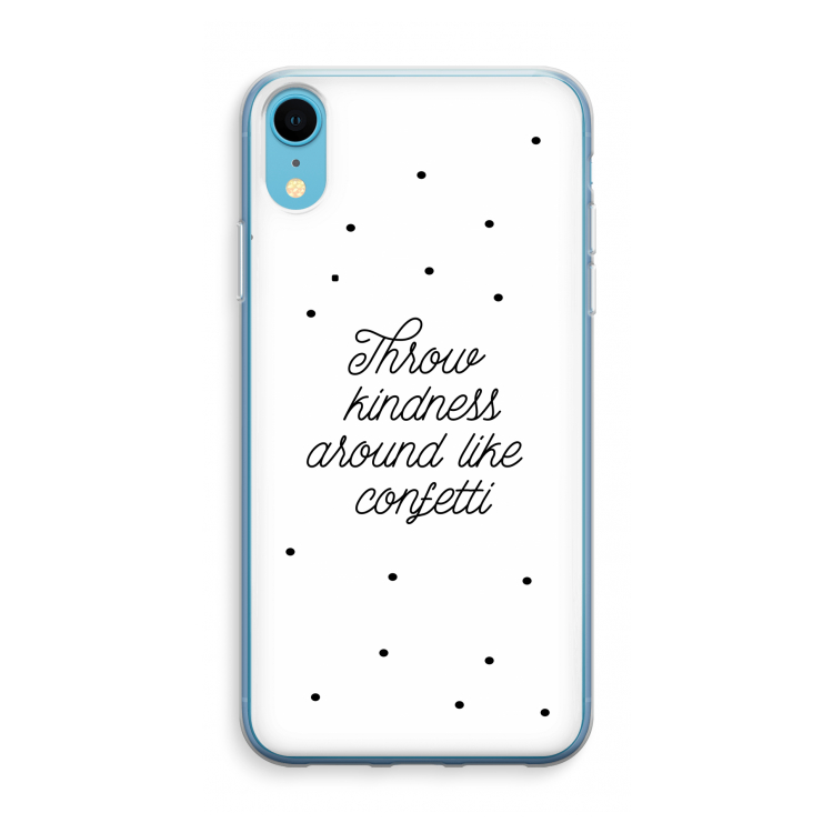 Confetti: iPhone XR Transparant Hoesje