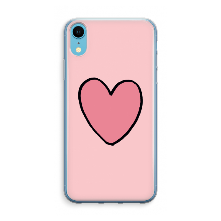 Hartje: iPhone XR Transparant Hoesje
