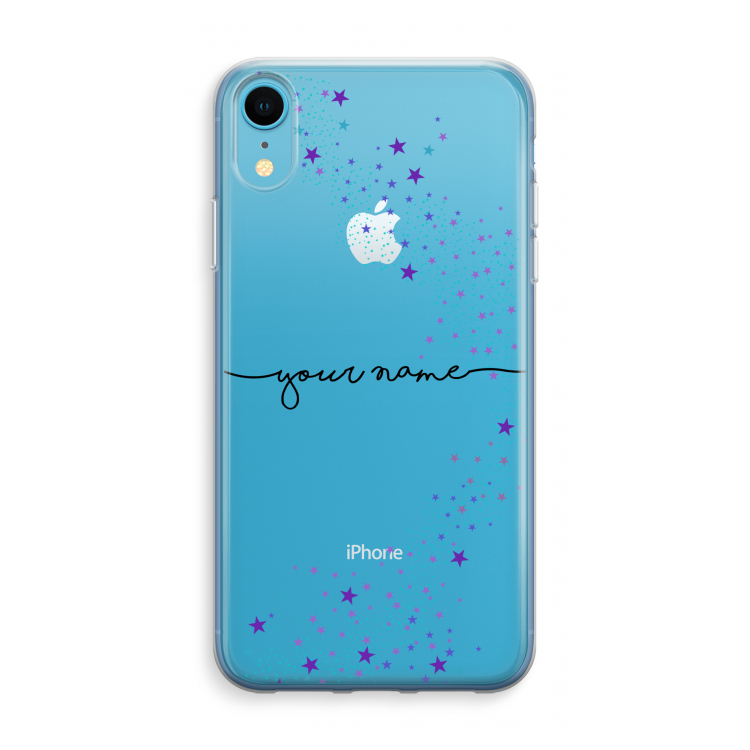 Sterren: iPhone XR Transparant Hoesje
