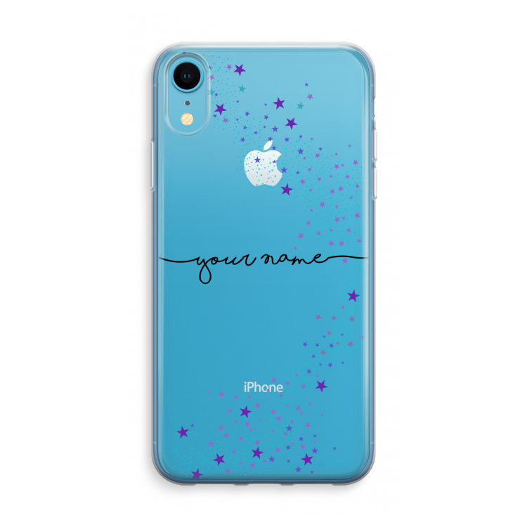Sterren: iPhone XR Transparant Hoesje