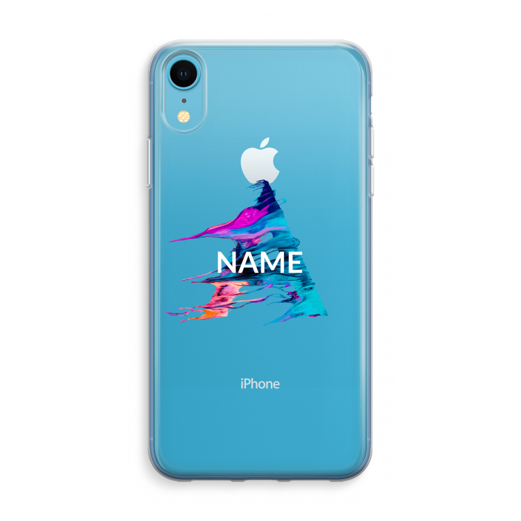 Abstract Spectrum: iPhone XR Transparant Hoesje