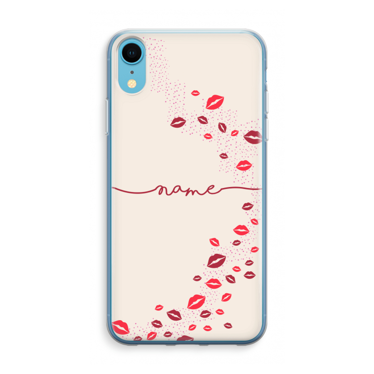 Kusjes: iPhone XR Transparant Hoesje