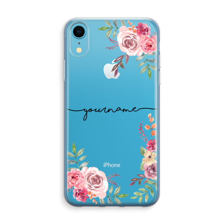 Rozen: iPhone XR Transparant Hoesje