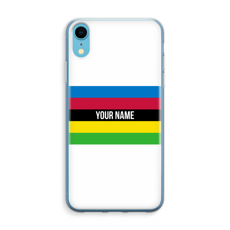 WK Wielrennen: iPhone XR Transparant Hoesje