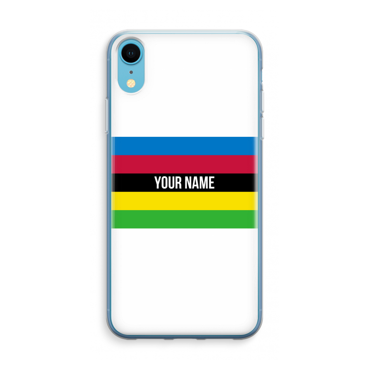 WK Wielrennen: iPhone XR Transparant Hoesje