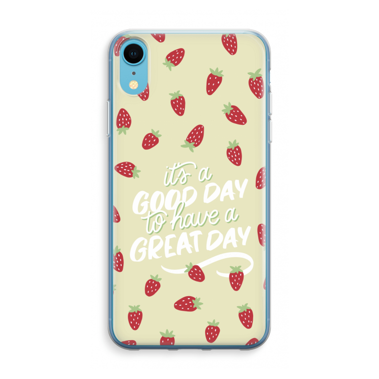 Don't forget to have a great day: iPhone XR Transparant Hoesje