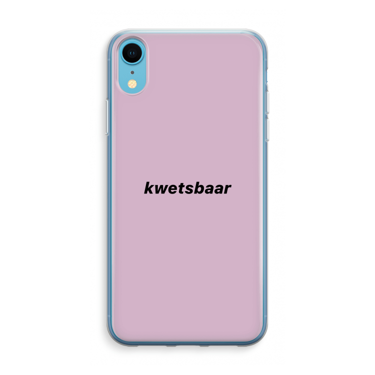 kwetsbaar: iPhone XR Transparant Hoesje