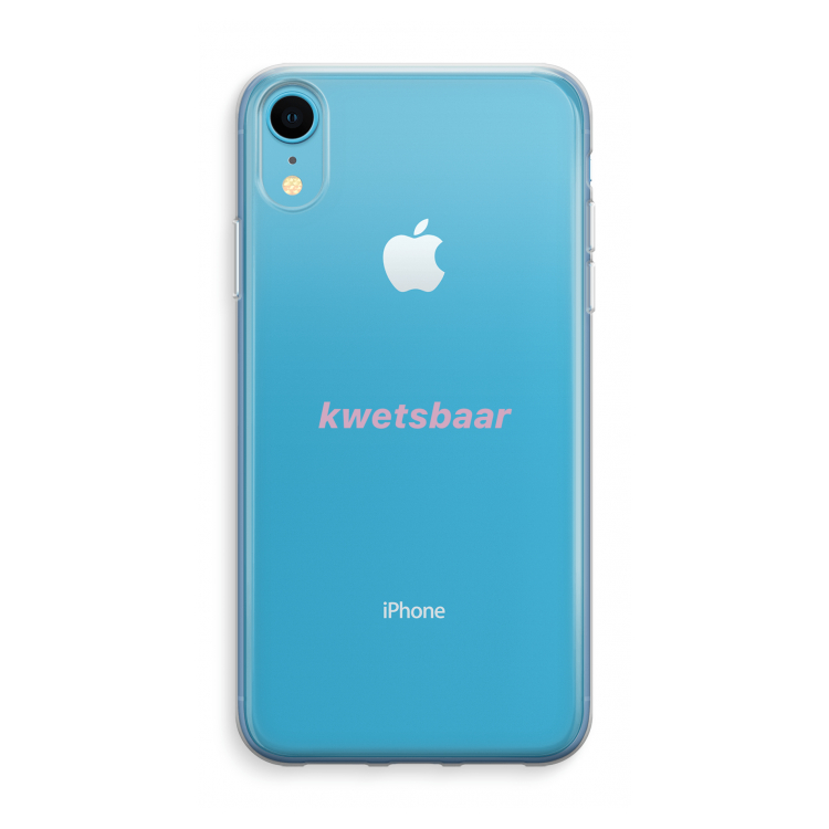 kwetsbaar: iPhone XR Transparant Hoesje